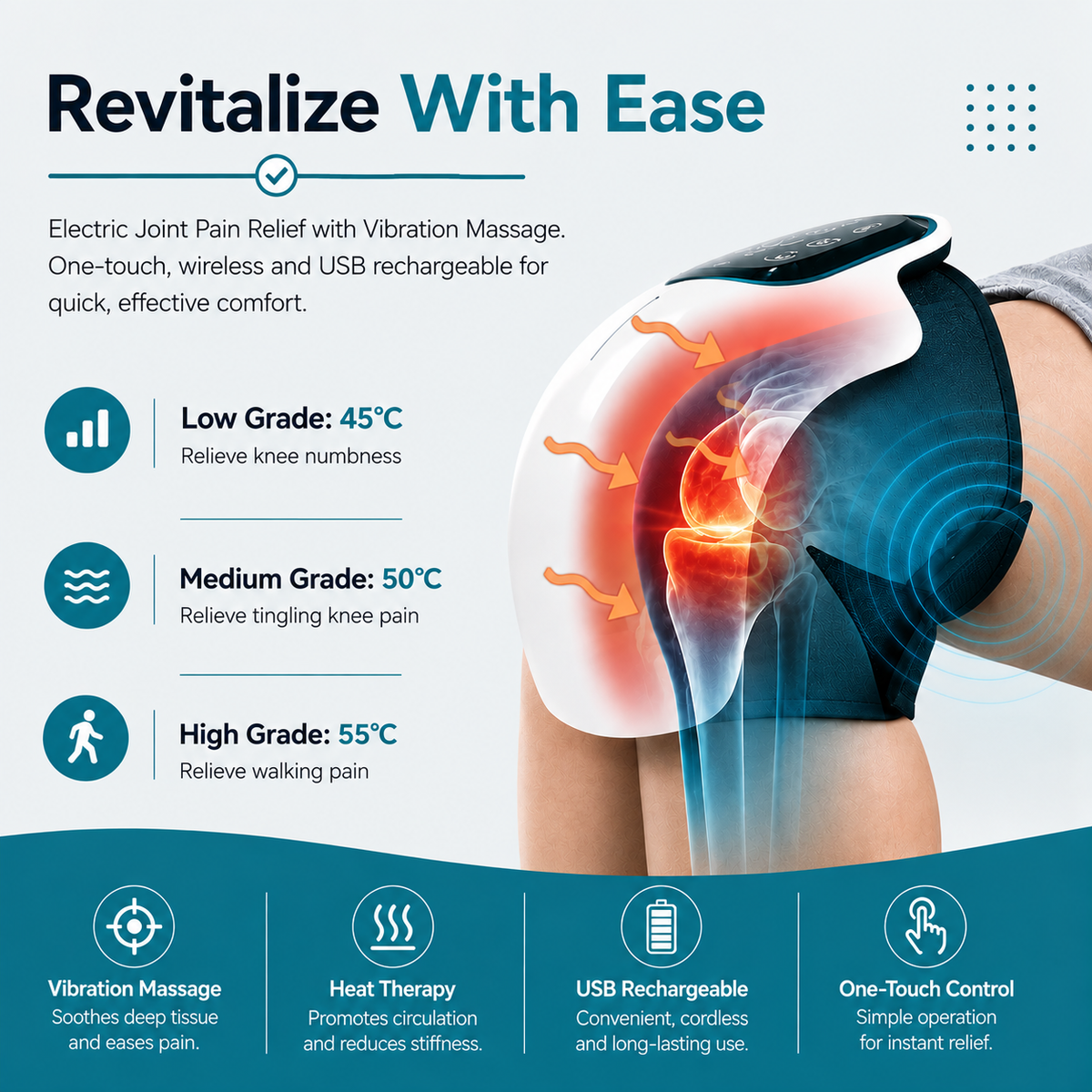 Knee Therapy Massager Device